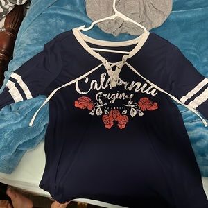 Blue long sleeve shirt